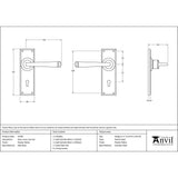 This is an image showing From The Anvil - Pewter Avon Lever Lock Set available from trade door handles, quick delivery and discounted prices