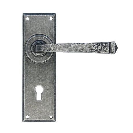 This is an image of From The Anvil - Pewter Avon Lever Lock Set available to order from T.H Wiggans Architectural Ironmongery in Kendal, quick delivery and discounted prices.