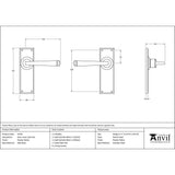 This is an image showing From The Anvil - Pewter Avon Lever Latch Set available from trade door handles, quick delivery and discounted prices