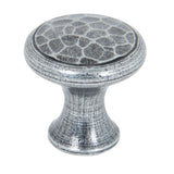 This is an image showing From The Anvil - Pewter Hammered Cabinet Knob - Small available from T.H Wiggans Architectural Ironmongery in Kendal, quick delivery and discounted prices