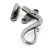 This is an image showing From The Anvil - Pewter Locking Shepherd's Crook Fastener - RH available from T.H Wiggans Architectural Ironmongery in Kendal, quick delivery and discounted prices