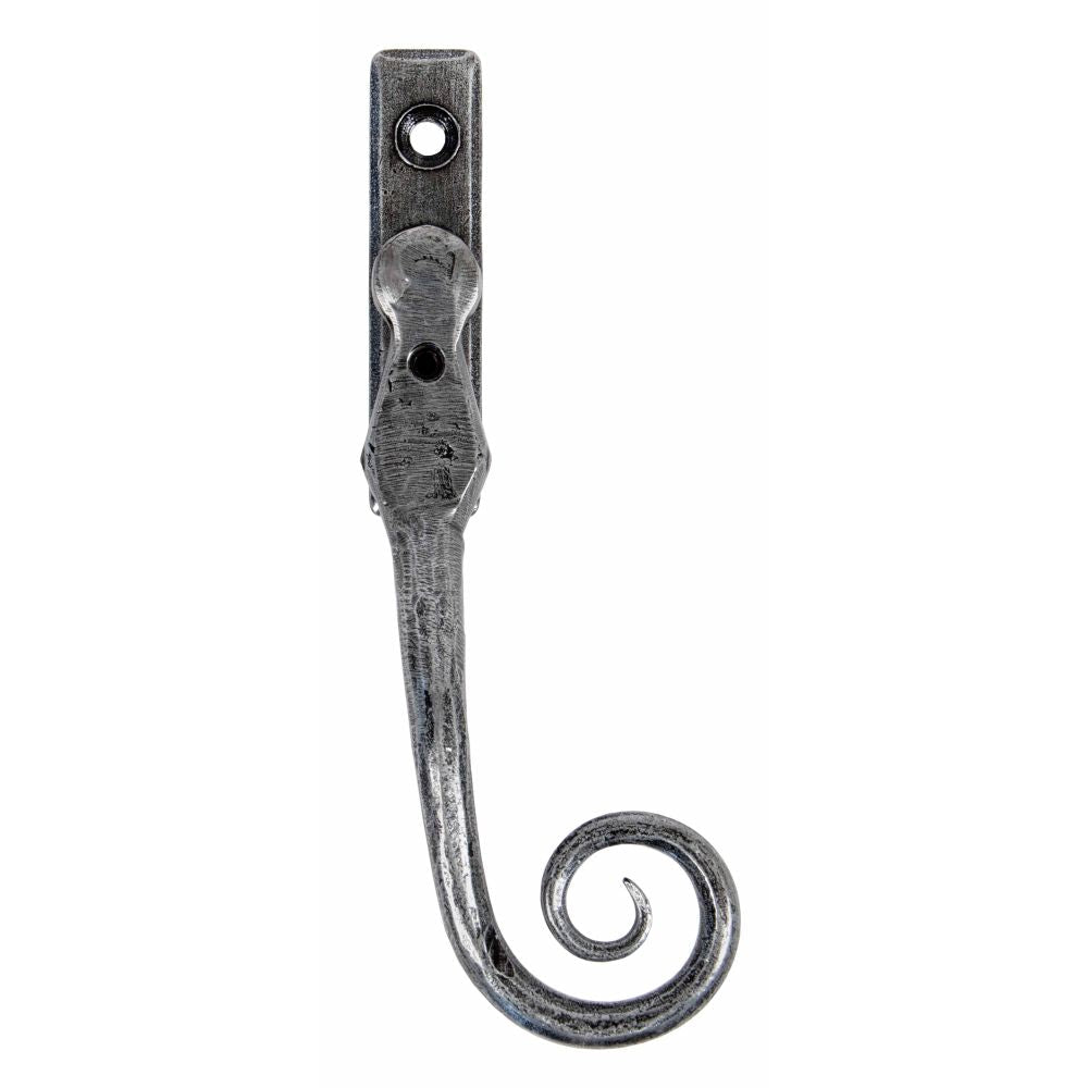 This is an image showing From The Anvil - Pewter 16mm Monkeytail Espag - RH available from T.H Wiggans Architectural Ironmongery in Kendal, quick delivery and discounted prices