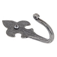 This is an image showing From The Anvil - Pewter Fleur-De-Lys Coat Hook available from T.H Wiggans Architectural Ironmongery in Kendal, quick delivery and discounted prices