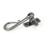 This is an image showing From The Anvil - Pewter Shepherd's Crook Fastener available from T.H Wiggans Architectural Ironmongery in Kendal, quick delivery and discounted prices