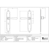 This is an image showing From The Anvil - Pewter Cromwell Lever Lock Set available from trade door handles, quick delivery and discounted prices