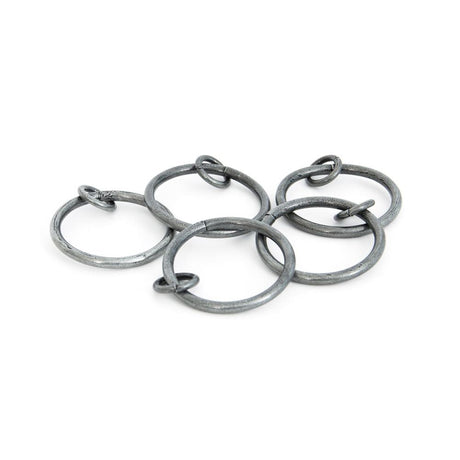This is an image showing From The Anvil - Pewter Curtain Ring available from T.H Wiggans Architectural Ironmongery in Kendal, quick delivery and discounted prices