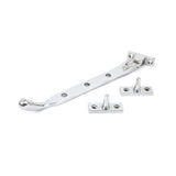 This is an image showing From The Anvil - Polished Chrome 8" Peardrop Stay available from T.H Wiggans Architectural Ironmongery in Kendal, quick delivery and discounted prices