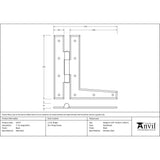 This is an image showing From The Anvil - Black 7" HL Hinge (pair) available from T.H Wiggans Architectural Ironmongery, quick delivery and discounted prices