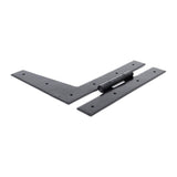 This is an image showing From The Anvil - Black 9" HL Hinge (pair) available from T.H Wiggans Architectural Ironmongery, quick delivery and discounted prices