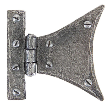 This is an image showing From The Anvil - Pewter 3 1/4" Half Butterfly Hinge (pair) available from T.H Wiggans Architectural Ironmongery in Kendal, quick delivery and discounted prices
