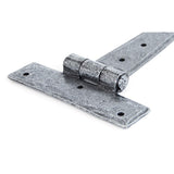 This is an image showing From The Anvil - Pewter 9" Penny End T Hinge (pair) available from T.H Wiggans Architectural Ironmongery, quick delivery and discounted prices