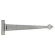 This is an image showing From The Anvil - Pewter 22" Arrow Head T Hinge (pair) available from T.H Wiggans Architectural Ironmongery in Kendal, quick delivery and discounted prices