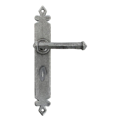 This is an image of From The Anvil - Pewter Tudor Lever Bathroom Set available to order from T.H Wiggans Architectural Ironmongery in Kendal, quick delivery and discounted prices.