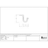 This is an image showing From The Anvil - Pewter Cup Hook - Small available from trade door handles, quick delivery and discounted prices