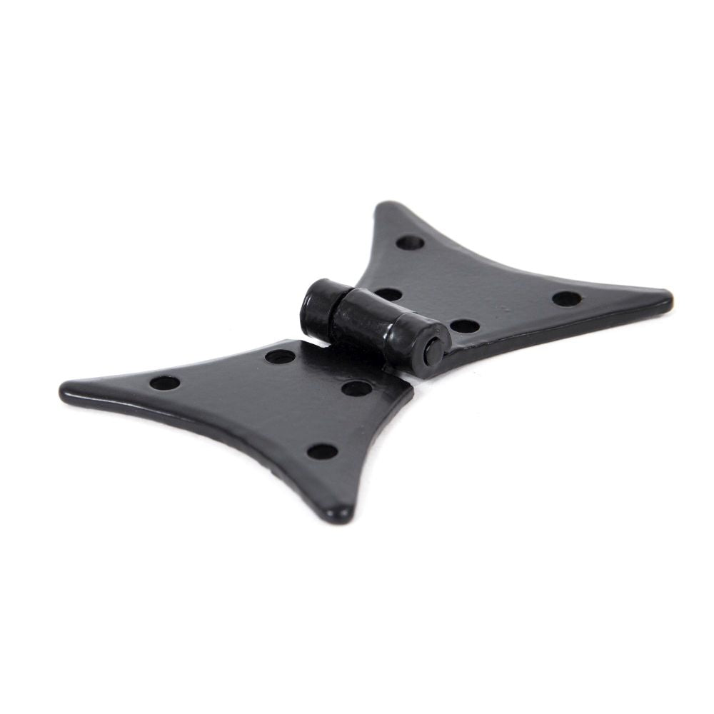 This is an image showing From The Anvil - Black 3" Butterfly Hinge (pair) available from T.H Wiggans Architectural Ironmongery, quick delivery and discounted prices