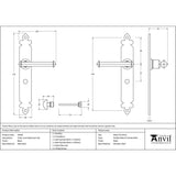 This is an image showing From The Anvil - Black Tudor Lever Bathroom Set available from trade door handles, quick delivery and discounted prices