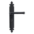 This is an image of From The Anvil - Black Tudor Lever Bathroom Set available to order from T.H Wiggans Architectural Ironmongery in Kendal, quick delivery and discounted prices.