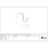 This is an image showing From The Anvil - Black Cup Hook - Medium available from trade door handles, quick delivery and discounted prices