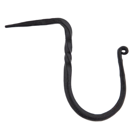 This is an image showing From The Anvil - Black Cup Hook - Medium available from T.H Wiggans Architectural Ironmongery in Kendal, quick delivery and discounted prices