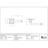 This is an image showing From The Anvil - Black Avon Lever on Rose Set Sprung available from trade door handles, quick delivery and discounted prices