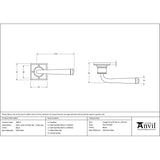 This is an image showing From The Anvil - Black Avon Lever on Rose Set Unsprung available from trade door handles, quick delivery and discounted prices