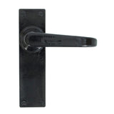 This is an image of From The Anvil - Black Deluxe Lever Latch Set available to order from T.H Wiggans Architectural Ironmongery in Kendal, quick delivery and discounted prices.