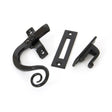 This is an image showing From The Anvil - Black Locking Monkeytail Fastener - LH available from T.H Wiggans Architectural Ironmongery in Kendal, quick delivery and discounted prices