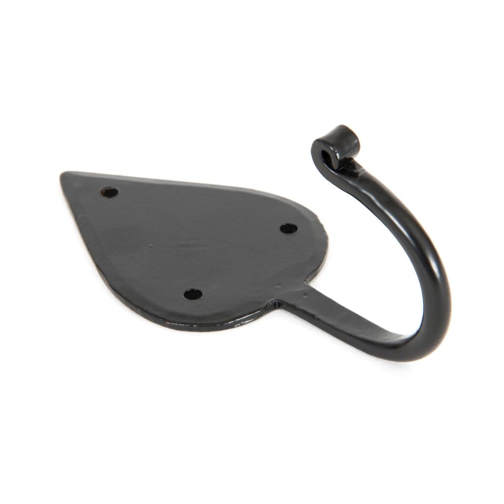 This is an image showing From The Anvil - Black Gothic Coat Hook available from T.H Wiggans Architectural Ironmongery in Kendal, quick delivery and discounted prices