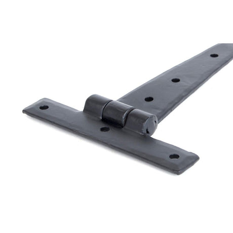 This is an image showing From The Anvil - Black 6" Penny End T Hinge (pair) available from T.H Wiggans Architectural Ironmongery, quick delivery and discounted prices