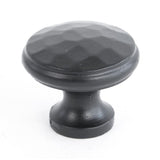 This is an image showing From The Anvil - Black Hammered Cabinet Knob - Medium available from T.H Wiggans Architectural Ironmongery in Kendal, quick delivery and discounted prices