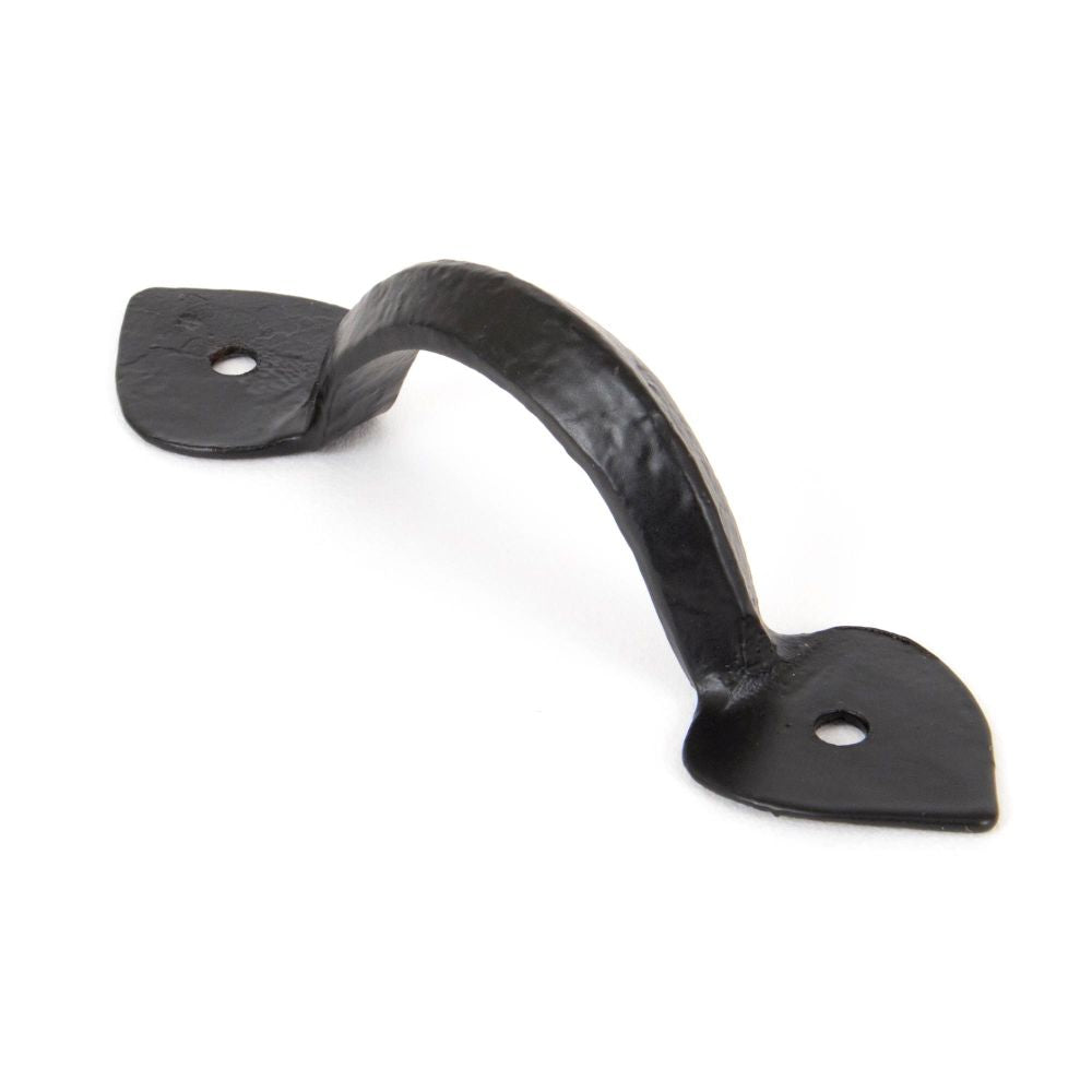 This is an image of From The Anvil - Black 4" Gothic D Handle available to order from T.H Wiggans Architectural Ironmongery in Kendal, quick delivery and discounted prices.