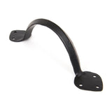 This is an image of From The Anvil - Black 8" Gothic D Handle available to order from T.H Wiggans Architectural Ironmongery in Kendal, quick delivery and discounted prices.