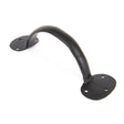 This is an image of From The Anvil - Black 8" Bean D Handle available to order from T.H Wiggans Architectural Ironmongery in Kendal, quick delivery and discounted prices.