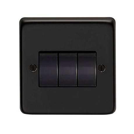 This is an image showing From The Anvil - MB Triple 10m Amp Switch available from T.H Wiggans Architectural Ironmongery in Kendal, quick delivery and discounted prices