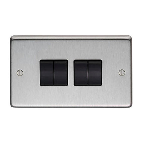 This is an image showing From The Anvil - SSS Quad 10 Amp Switch available from T.H Wiggans Architectural Ironmongery in Kendal, quick delivery and discounted prices