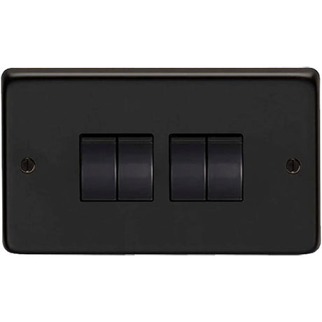 This is an image showing From The Anvil - MB Quad 10 Amp Switch available from T.H Wiggans Architectural Ironmongery in Kendal, quick delivery and discounted prices