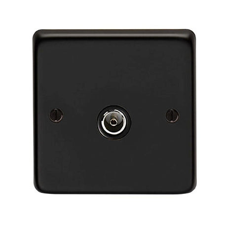 This is an image showing From The Anvil - MB Single TV Socket available from T.H Wiggans Architectural Ironmongery in Kendal, quick delivery and discounted prices