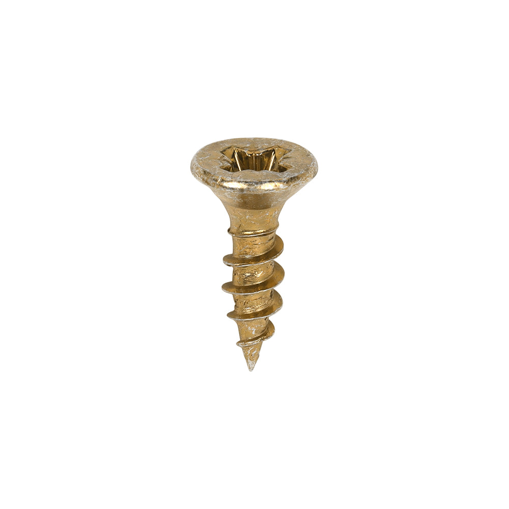 This is an image showing TIMCO Classic Multi-Purpose Screws - PZ - Double Countersunk - Yellow - 3.5 x 12 - 200 Pieces Box available from T.H Wiggans Ironmongery in Kendal, quick delivery at discounted prices.