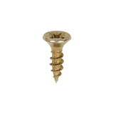 This is an image showing TIMCO Classic Multi-Purpose Screws - PZ - Double Countersunk - Yellow - 3.5 x 12 - 200 Pieces Box available from T.H Wiggans Ironmongery in Kendal, quick delivery at discounted prices.