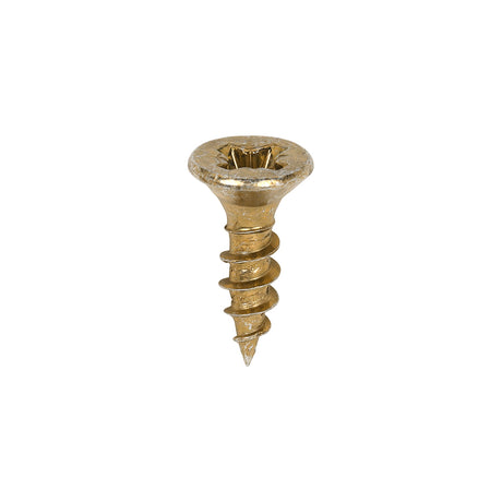 This is an image showing TIMCO Classic Multi-Purpose Screws - PZ - Double Countersunk - Yellow - 3.5 x 12 - 200 Pieces Box available from T.H Wiggans Ironmongery in Kendal, quick delivery at discounted prices.