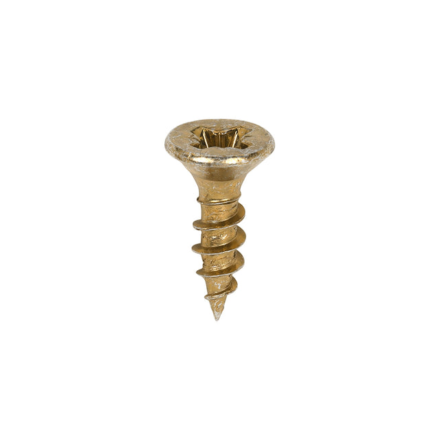 This is an image showing TIMCO Classic Multi-Purpose Screws - PZ - Double Countersunk - Yellow - 3.5 x 12 - 200 Pieces Box available from T.H Wiggans Ironmongery in Kendal, quick delivery at discounted prices.