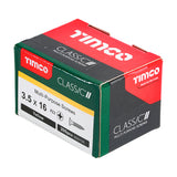 This is an image showing TIMCO Classic Multi-Purpose Screws - PZ - Double Countersunk - Yellow - 3.5 x 16 - 200 Pieces Box available from T.H Wiggans Ironmongery in Kendal, quick delivery at discounted prices.