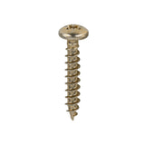 This is an image showing TIMCO Classic Multi-Purpose Screws - PZ - Pan Head - Yellow - 3.5 x 20 - 200 Pieces Box available from T.H Wiggans Ironmongery in Kendal, quick delivery at discounted prices.