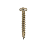 This is an image showing TIMCO Classic Multi-Purpose Screws - PZ - Pan Head - Yellow - 3.5 x 25 - 200 Pieces Box available from T.H Wiggans Ironmongery in Kendal, quick delivery at discounted prices.