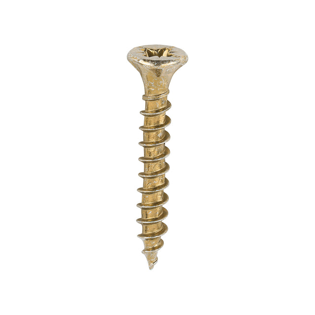 This is an image showing TIMCO Velocity Premium Multi-Use Screws - PZ - Double Countersunk - Yellow
 - 3.5 x 25 - 200 Pieces Box available from T.H Wiggans Ironmongery in Kendal, quick delivery at discounted prices.