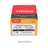 This is an image showing TIMCO Solo Chipboard & Woodscrews - PZ - Double Countersunk - Zinc - 3.5 x 35 - 200 Pieces Box available from T.H Wiggans Ironmongery in Kendal, quick delivery at discounted prices.