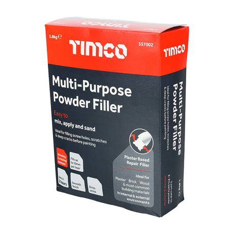This is an image showing TIMCO Multi-Purpose Powder Filler - 1.8kg - 1 Each Box available from T.H Wiggans Ironmongery in Kendal, quick delivery at discounted prices.