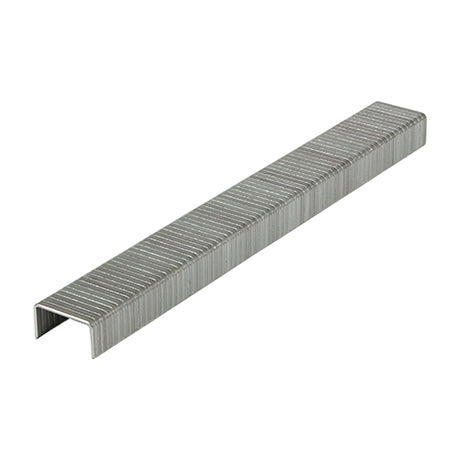 This is an image showing TIMCO Light Duty Staples - Chisel Point - Galvanised  - 6mm - 1000 Pieces Box available from T.H Wiggans Ironmongery in Kendal, quick delivery at discounted prices.