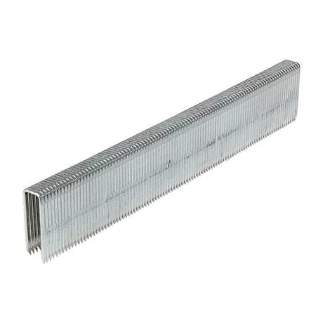 This is an image showing TIMCO Heavy Duty Staples - Divergent Point - Galvanised  - 18mm - 1000 Pieces Box available from T.H Wiggans Ironmongery in Kendal, quick delivery at discounted prices.