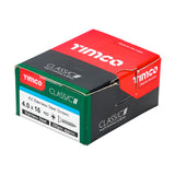 This is an image showing TIMCO Classic Multi-Purpose Screws - PZ - Double Countersunk - A2 Stainless Steel
 - 4.0 x 16 - 200 Pieces Box available from T.H Wiggans Ironmongery in Kendal, quick delivery at discounted prices.